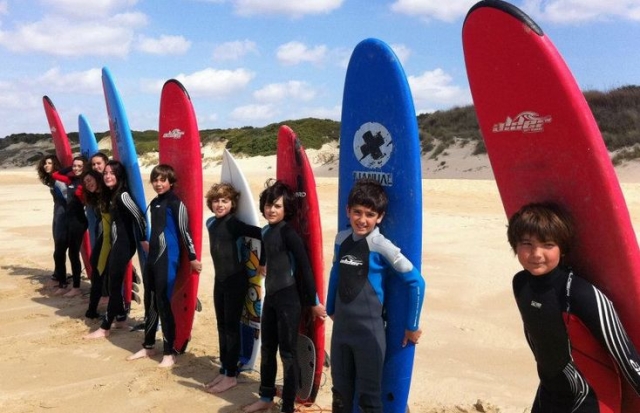 cada chico con su tabla